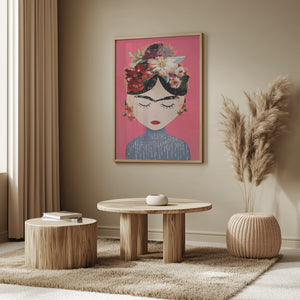 Tablou înramat „Floral Serenity” de Treechild