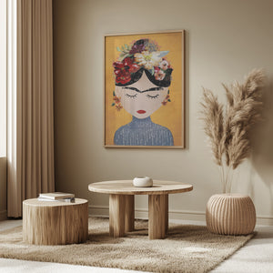Tablou înramat „Floral Serenity” de Treechild