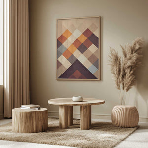 Tablou înramat „Geometric Harmony” de Treechild