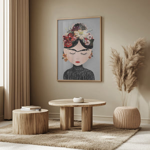 Tablou înramat „Floral Serenity” de Treechild