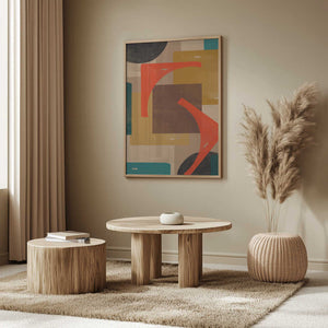 Tablou înramat „Geometric Melody” de THE MIUUS STUDIO