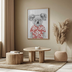 Tablou înramat „Summer koala (red)” de Balazs Solti