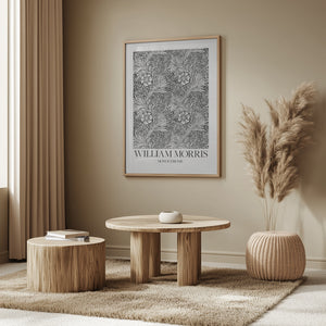 Tablou înramat „Marigold Monochrome” de William Morris