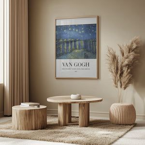 Tablou înramat „The Starry Night Over The Rhone” de Vincent Van Gogh