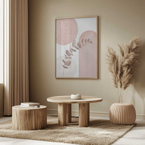 Tablou înramat „boho pink-3” de Sally Ann Moss