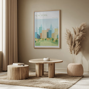 Tablou înramat „New York, Central Park” de longwayhome
