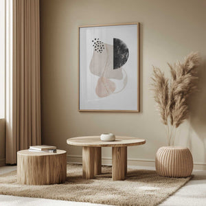 Tablou înramat „Simple-Beige-3” de Sally Ann Moss