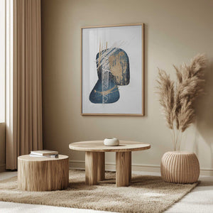 Tablou înramat „Stunning Blue-3” de Sally Ann Moss