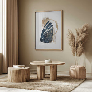 Tablou înramat „Stunning Blue-1” de Sally Ann Moss