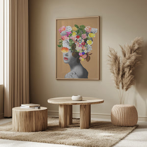 Tablou înramat „Floral portrait” de Frida Floral Studio