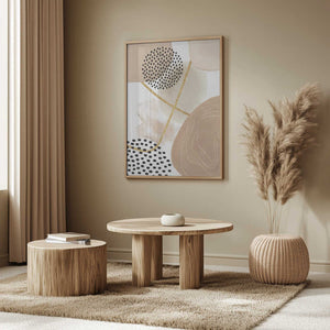 Tablou înramat „Jealous Beige-1” de Sally Ann Moss