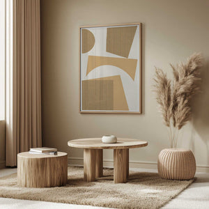 Tablou înramat „Curved Harmony” de THE MIUUS STUDIO