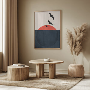 Tablou înramat „Sunset Breeze” de Kubistika