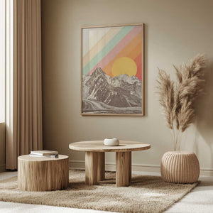 Tablou înramat „Mountainscape Nº1” de Florent Bodart