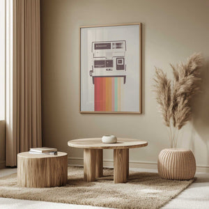 Tablou înramat „Instant Camera Rainbow” de Florent Bodart