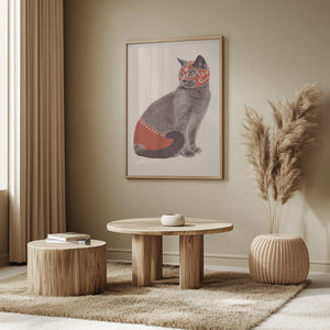 Tablou înramat „Chat Catcheur” de Florent Bodart