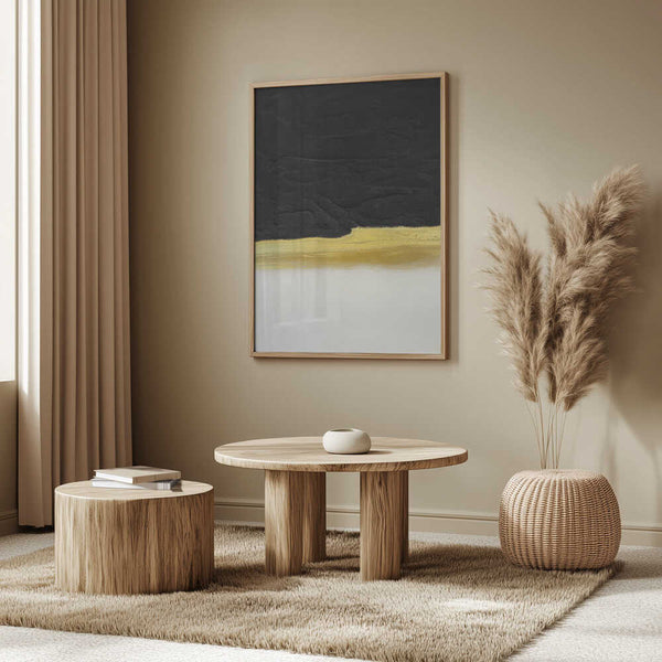 Tablou înramat „Black and White Golden Light” de Alyson Storms