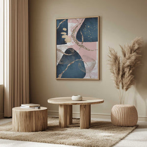 Tablou înramat „Fabulously Navy -1” de Sally Ann Moss