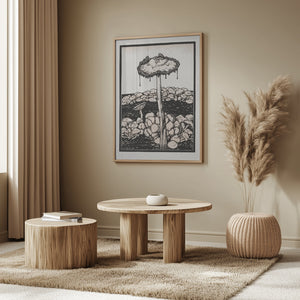 Tablou înramat „Dripping Mushroom 1916” de Julie De Graag