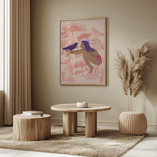 Tablou înramat „Raven” de Jota de jai