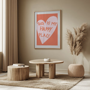 Tablou înramat „Happy Heart Message” de Athene Fritsch