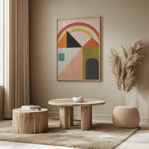 Tablou înramat „Playing Around Shapes” de Ana Rut Bre
