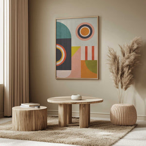 Tablou înramat „Playing Around Shapes 2” de Ana Rut Bre