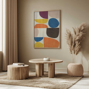 Tablou înramat „Vivid Bauhaus” de Ana Rut Bre