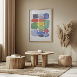 Tablou înramat „Color Blocks 2” de Louise van Terheijden
