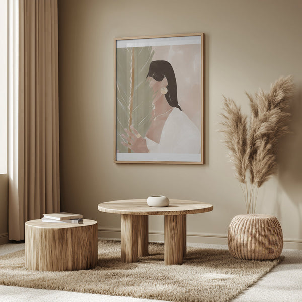 Tablou înramat „Plant Girl” de Ivy Green Illustrations