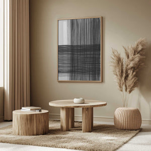 Tablou înramat „Black And Gray Lines Creating A Grid Pattern” de Shot by Clint