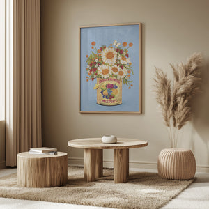 Tablou înramat „Flowers In a Vintage Tea Can” de Raissa Oltmanns