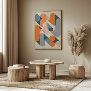 Tablou înramat „Geometrics 2” de Jazzberry Blue