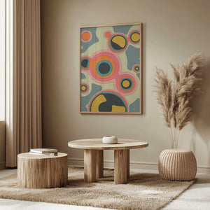 Tablou înramat „Fluid Geometrics 2” de Jazzberry Blue