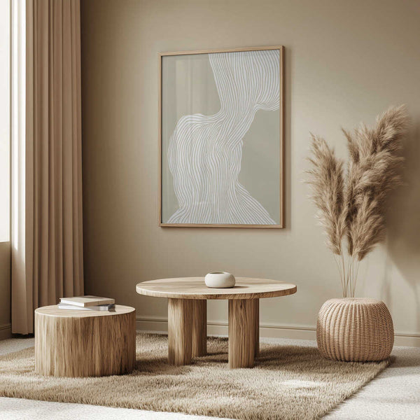 Tablou înramat „Flowing Linescape” de Treechild