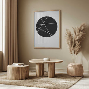 Tablou înramat „Circle Line” de Oju Design