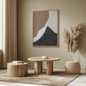 Tablou înramat „Abstract Beige and Brown Art” de Elena Ristova