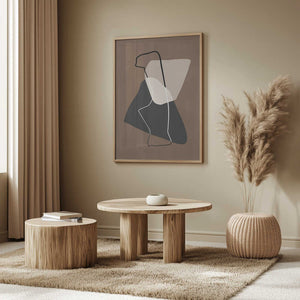 Tablou înramat „Abstract Silhouette” de Elena Ristova