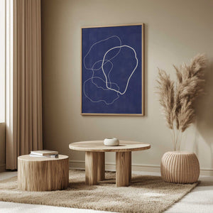 Tablou înramat „Minimalist Design with Organic Shapes” de Elena Ristova