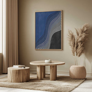 Tablou înramat „Waves of Contrast” de Elena Ristova