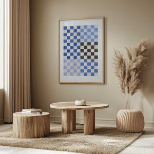 Tablou înramat „Checker Board Blues” de Elena Ristova
