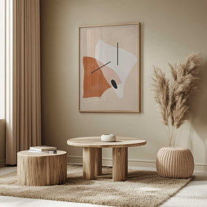 Tablou înramat „Geometric Shapes In Earthy Tones” de Elena Ristova
