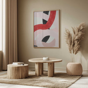 Tablou înramat „Colorful Curves” de Elena Ristova