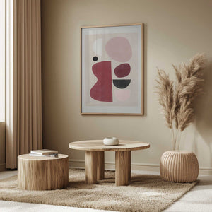 Tablou înramat „Abstract Geometric Shapes” de Elena Ristova