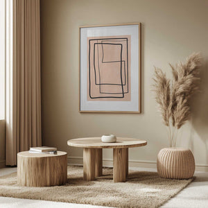 Tablou înramat „Geometric Elegance” de Elena Ristova