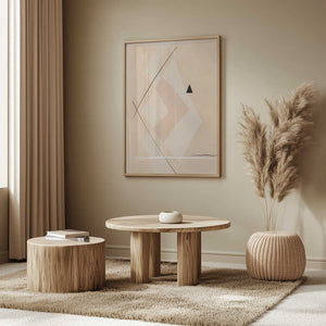 Tablou înramat „Geometric Shapes And Intersecting Lines” de Elena Ristova