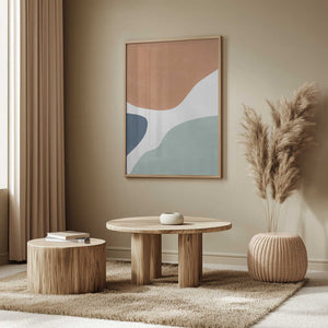 Tablou înramat „Colorful Curves” de Elena Ristova