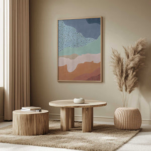 Tablou înramat „Colorful Flowing Shapes” de Elena Ristova