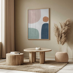 Tablou înramat „Shapes and Hues” de Elena Ristova