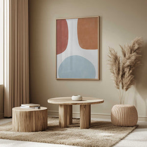 Tablou înramat „Colorful Three Organic Shapes” de Elena Ristova